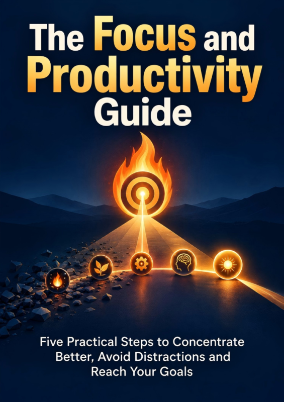 The Focus and Productivity Guide: Five Practical Steps to Concentrate Better, Avoid Distractions and Reach Your Goals